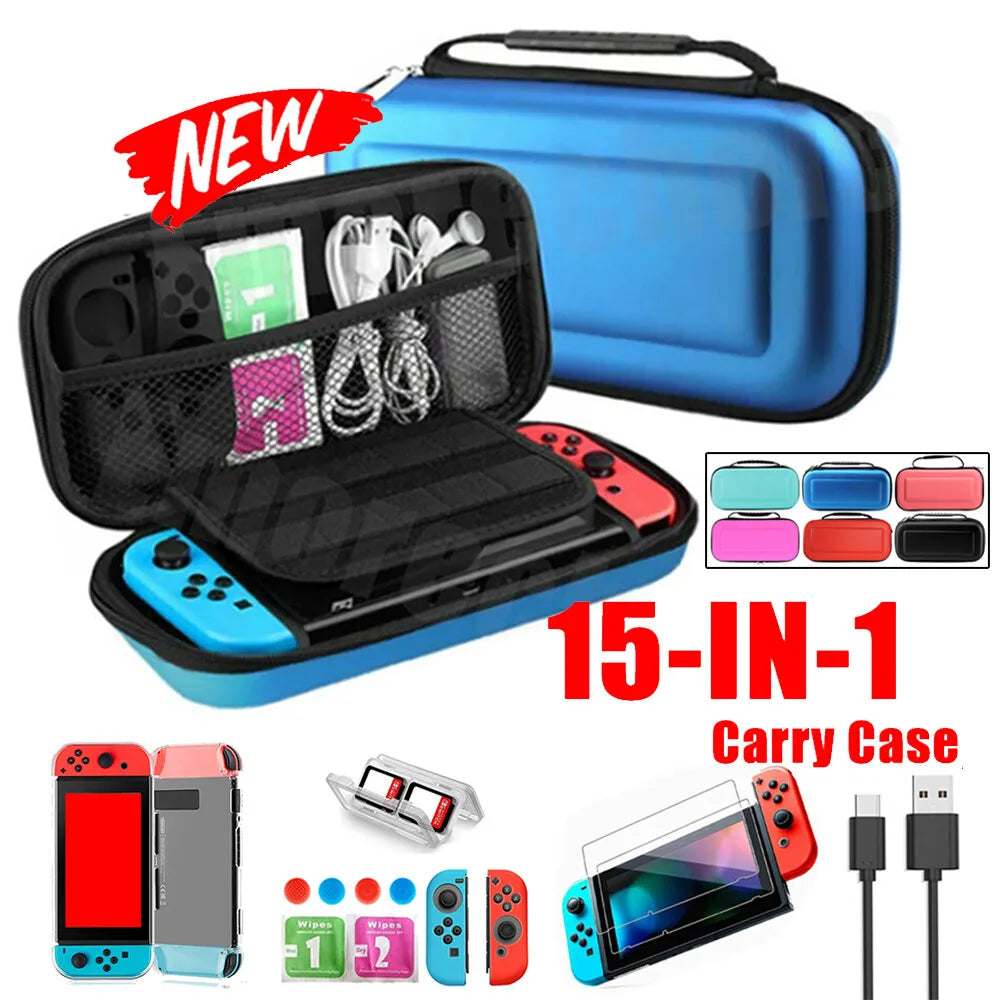 Kit 15 accesorios nintendo switch